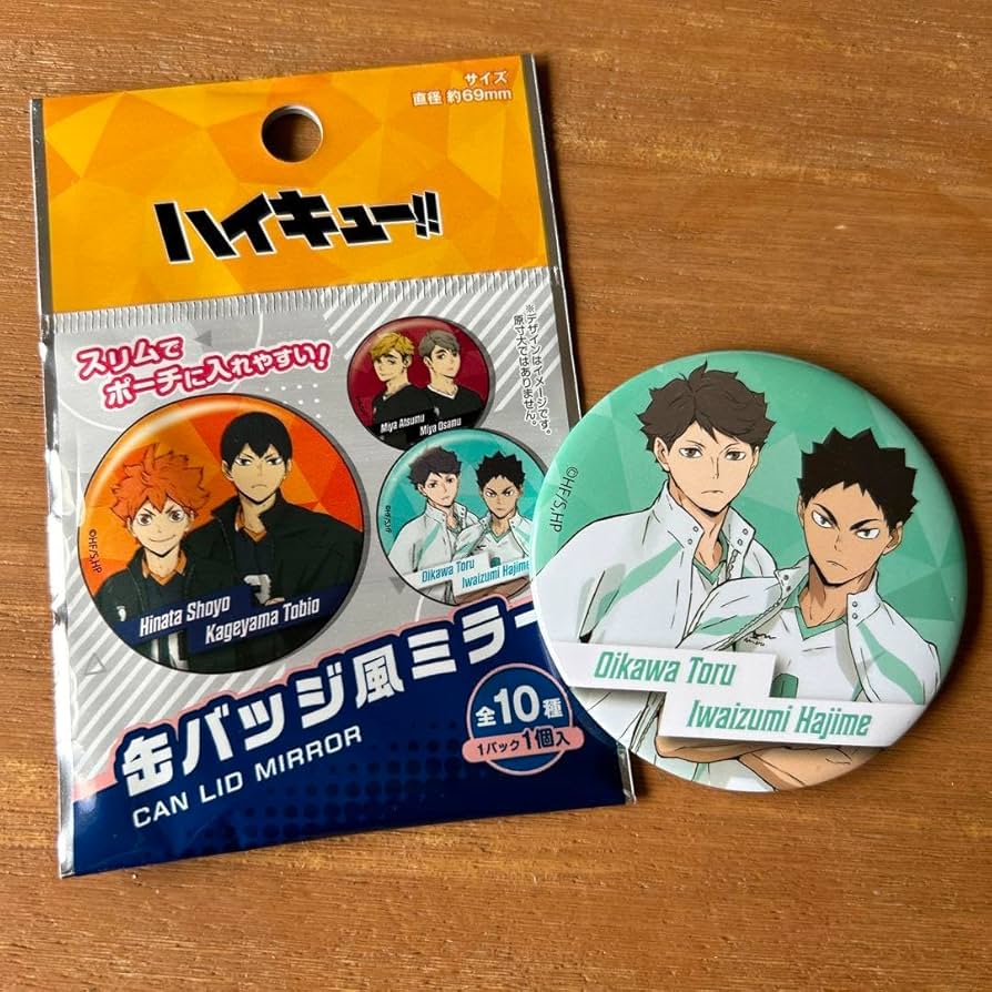 ハイキュー 及川徹 スクーオブジェ 缶バッジ ハイキュー 及川徹 スクールオブジェ 缶バッジ